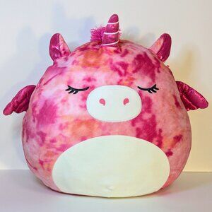 Henley the Pegacorn or Alicorn 16" Pink Tie-dye Squishmallow